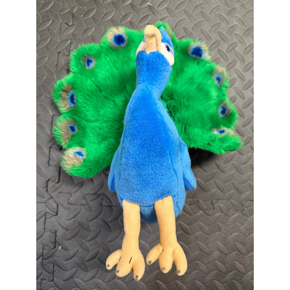FAO Schwarz Peacock Plush Toys R Us Bird FAO Button 2013 Stuffed Animal Retired